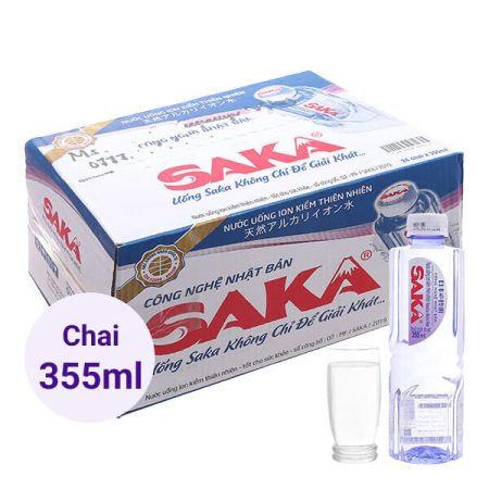 Alternative view of Nước suối Saka chai nhỏ 355ml( thùng 24 chai)