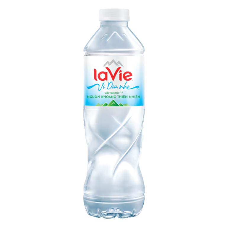 Nước đóng chai LaVie 500ml vị dịu nhẹ