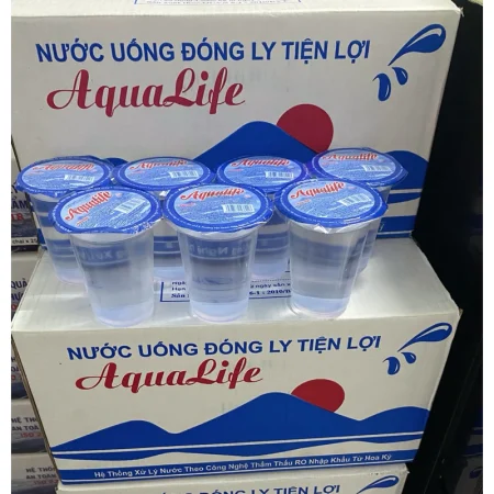 Thùng Nước suối ly AquaLife 230ml chính hãng