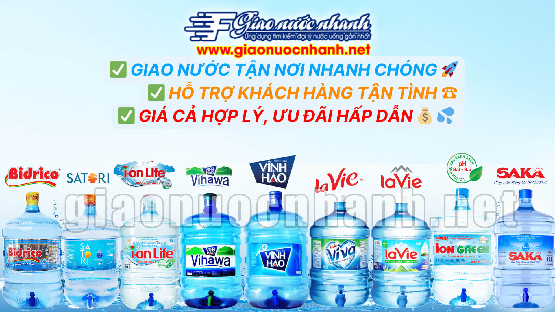 Đại lý giao nước bình 20L ở Quận 11 gần đây – Nhanh chóng – Chuyên nghiệp – Giá tốt