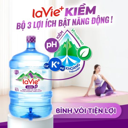 Nước LaVie kiềm bình 18.5L